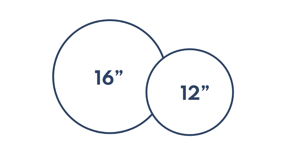 sizes for multi-serve pizzas