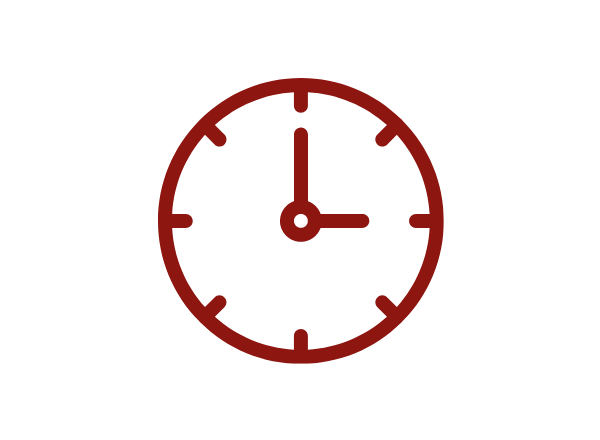 red clock icon