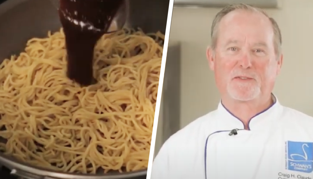Preparing Yakisoba Noodles