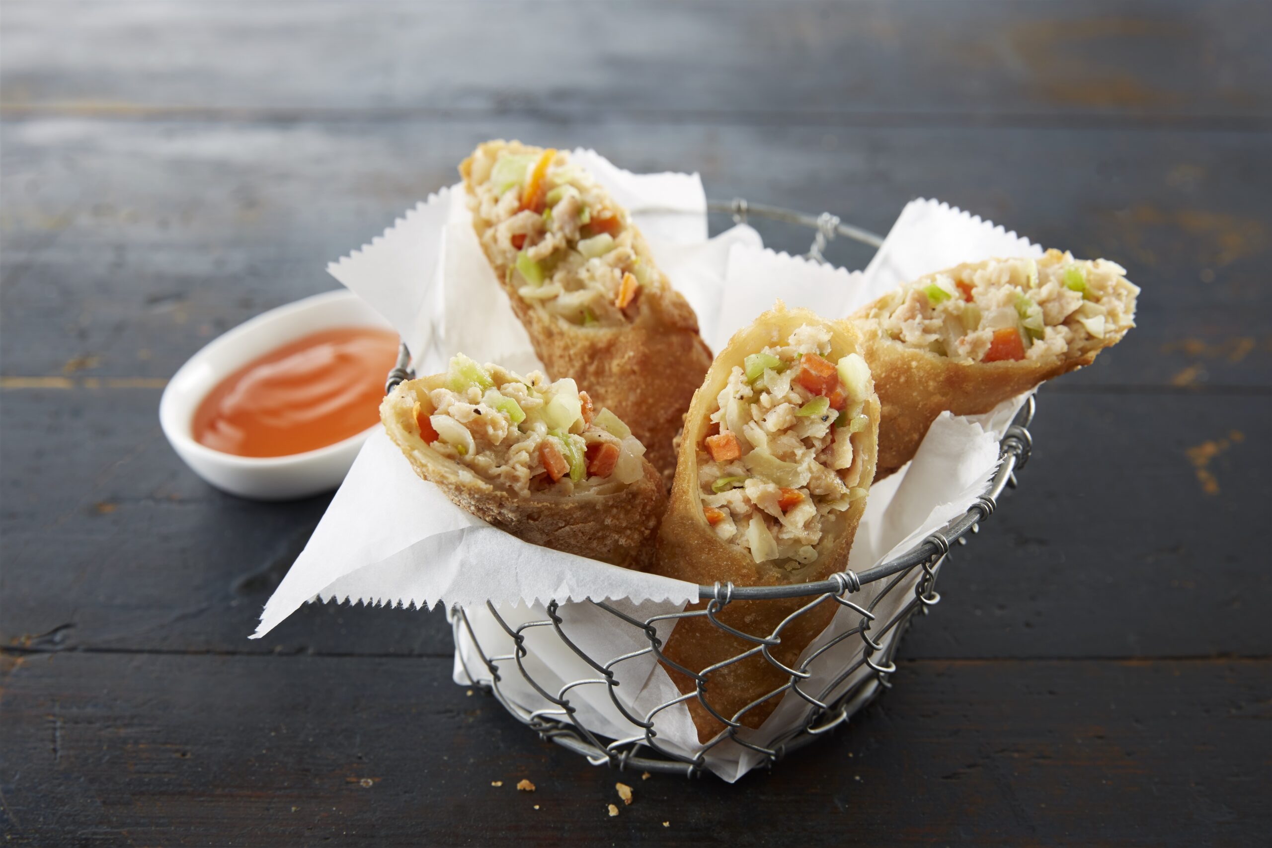 chicken egg roll basket