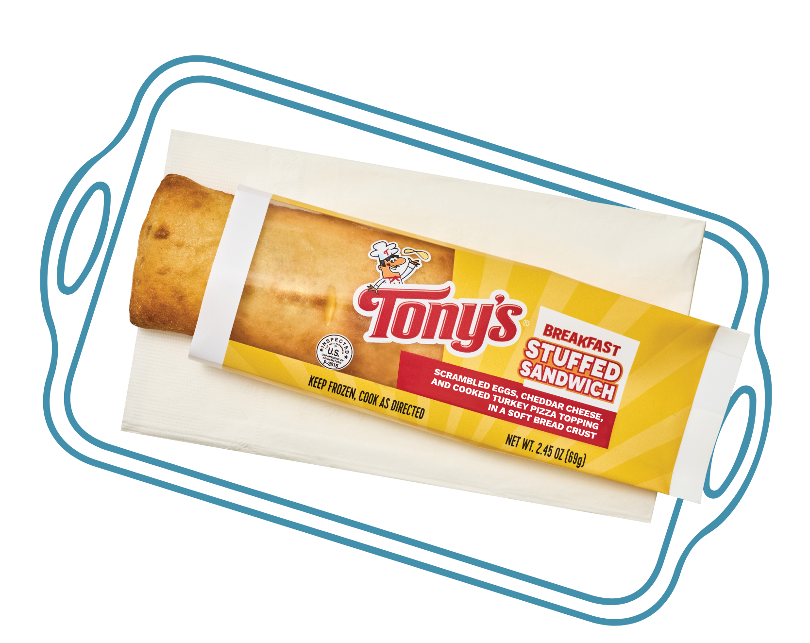 TONY’S® breakfast stuffed sandwich