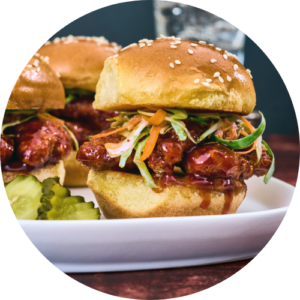korean fried chicken sliders