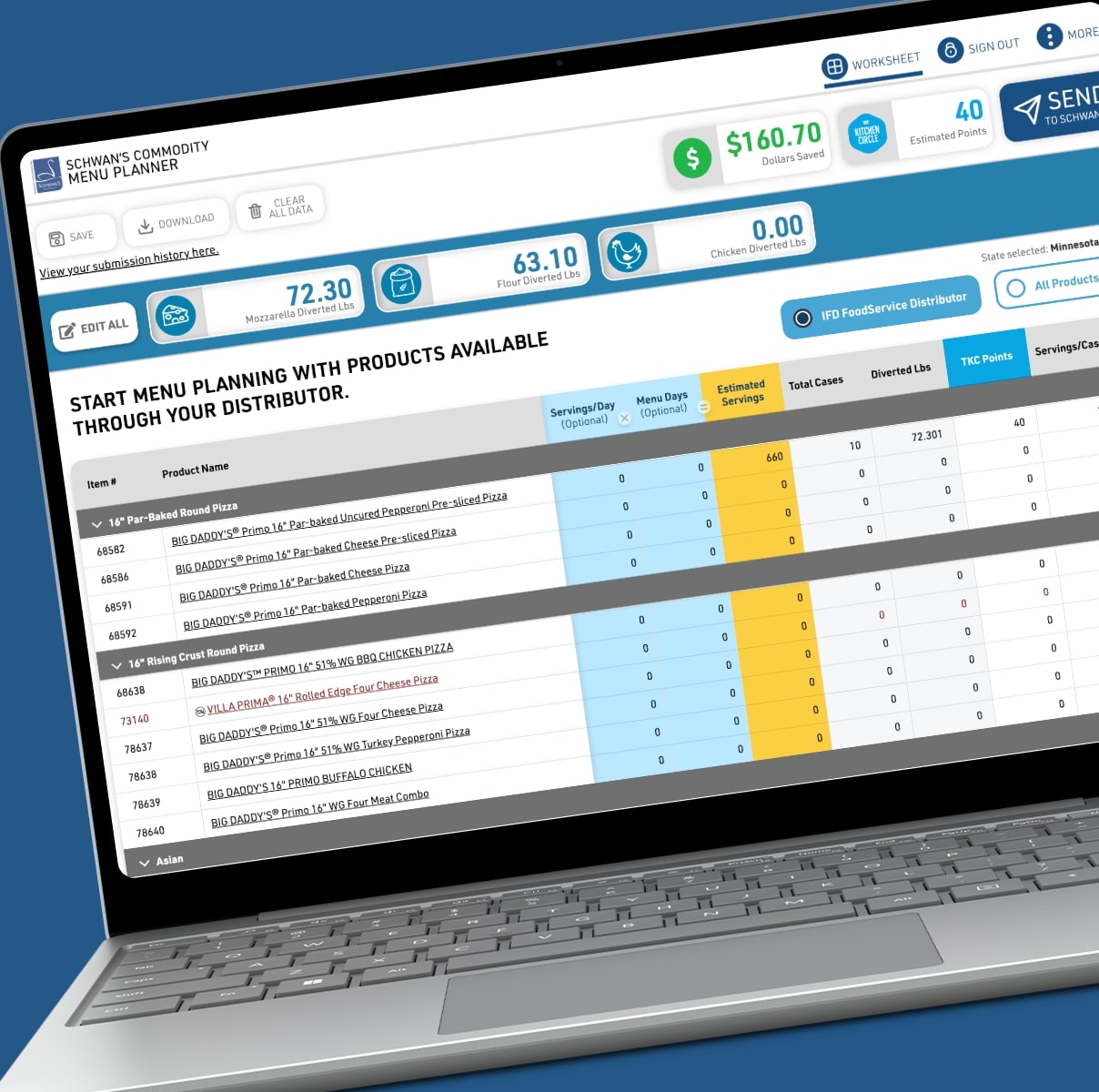Online K12 Commodity Planning Portal