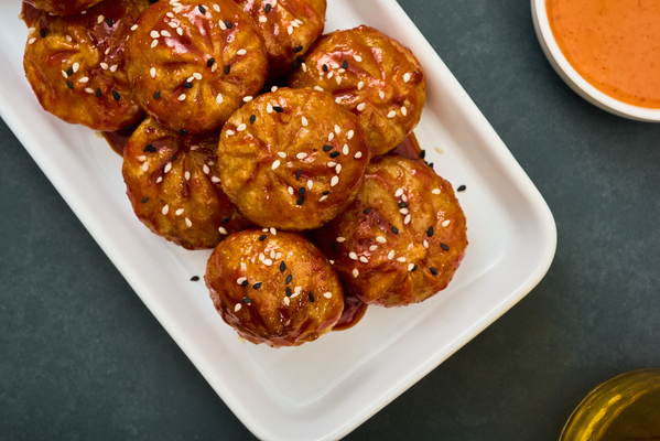 Fried Gochujang-Sauced Dumplings