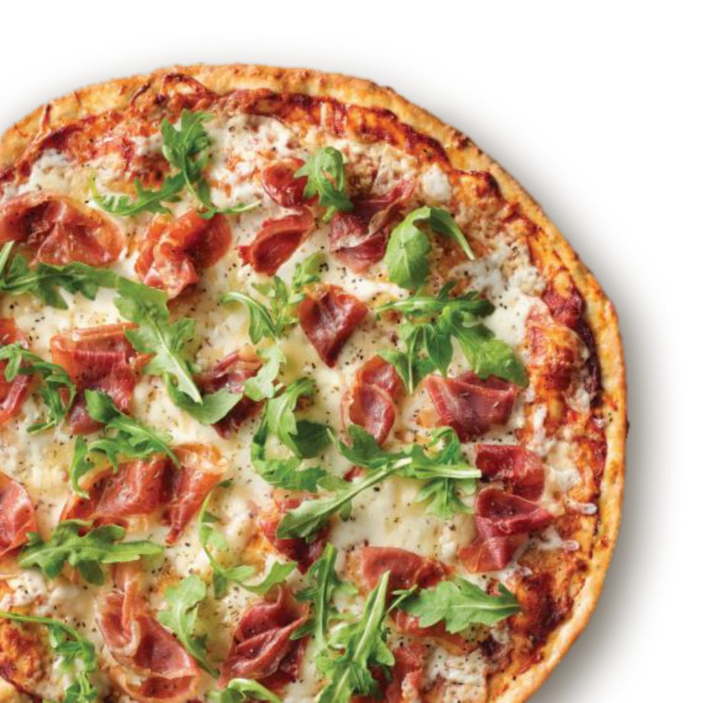 Prosciutto Parma and Arugula Pizza