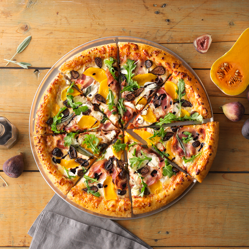 Fig and Squash Pizza with Balsamic Drizzle