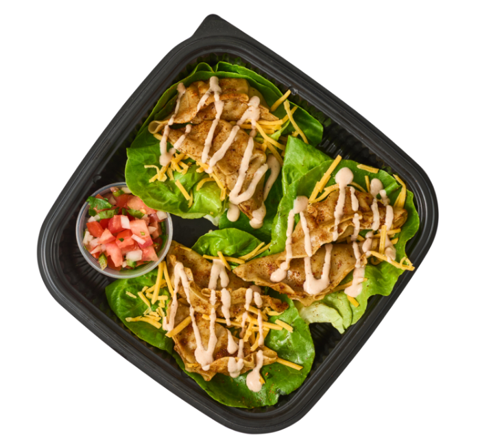 Taco Beef Dumpling Lettuce Wraps
